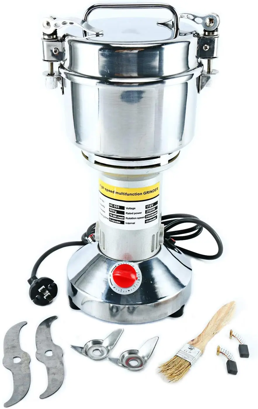500g Grain Grinder Machine High Speed Mill 1600W Corn Herb Spice Powder Machine
500g Grain Grinder Machine High Speed Mill 1600W Corn Herb Spice Powder Machine