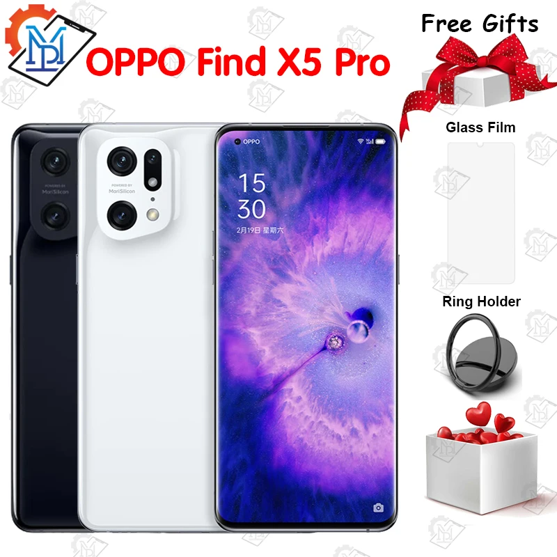 Оригинальный смартфон OPPO Find X5 Pro 5G 6 7 дюймов Snapdragon 8 Gen 1 Android 12 IP68 водонепроницаемый