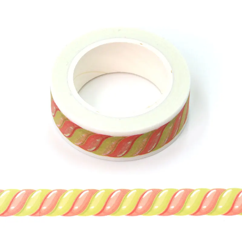 1 PCS Decorative Yellow and Red Candy Paper Washi Tapes for Bullet Journal Adhesive Border Masking Tape Cute Stationery
1 PCS Decorative Yellow and Red Candy Paper Washi Tapes for Bullet Journal Adhesive Border Masking Tape Cute Stationery