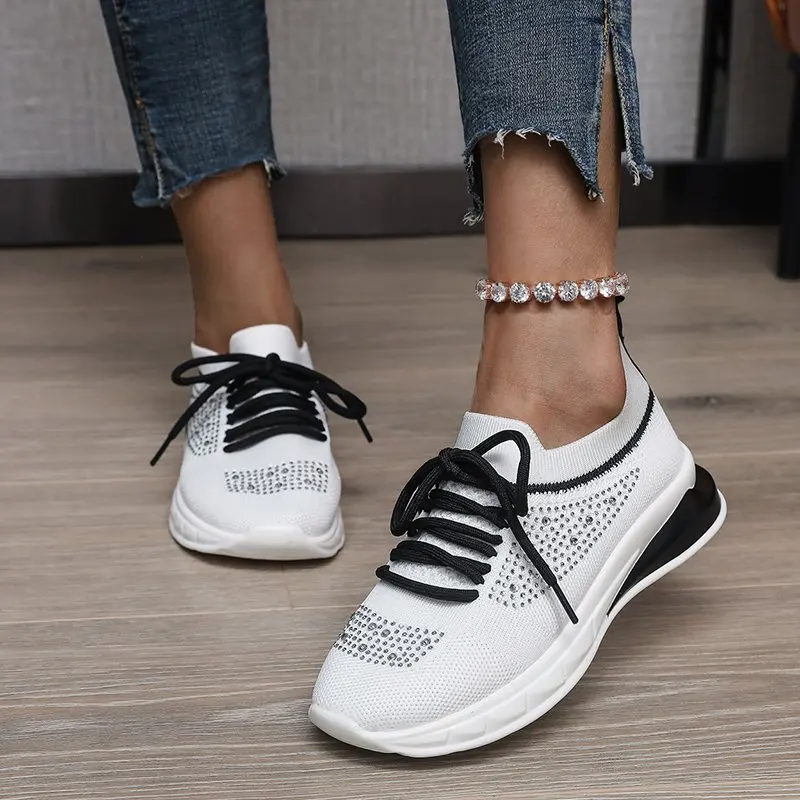 Fashion Rhinestone Breathable Casual Shoes for Women Sport Shoes Women Plus Size Flat Shoes Zapatos Para Mujer
Fashion Rhinestone Breathable Casual Shoes for Women Sport Shoes Women Plus Size Flat Shoes Zapatos Para Mujer