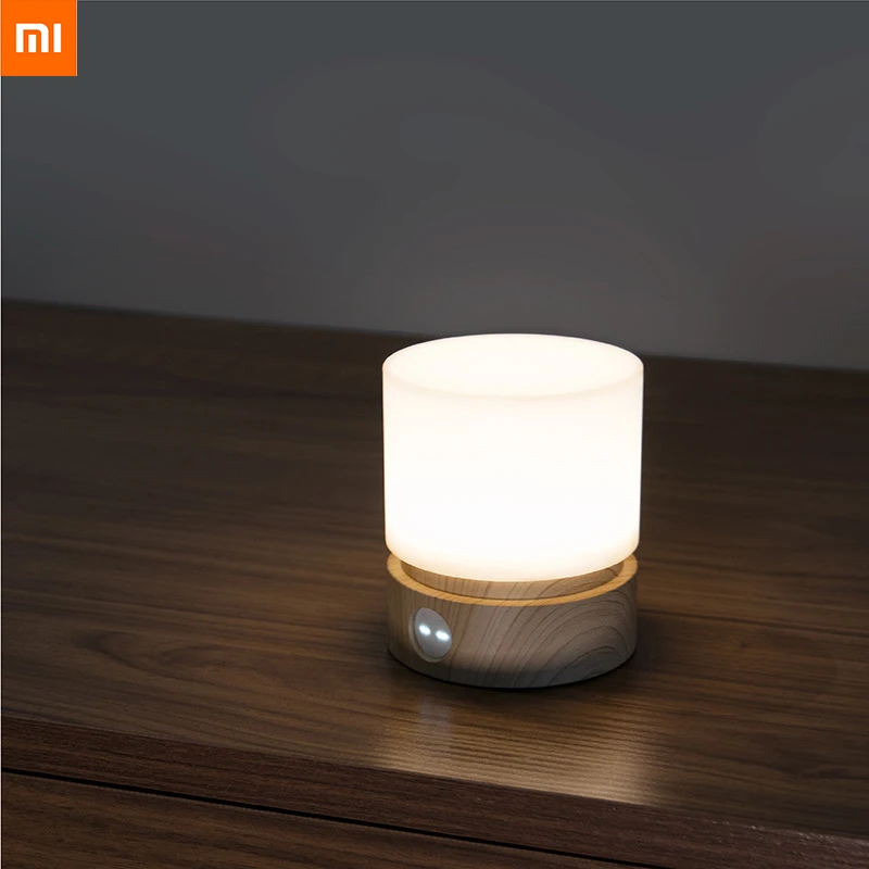 

Xiaomi HBK Cylindrical Lamp USB Night Lamp Bedside Desktop LED Desk Lamp Promise Touch LED Breathing Atmosphere Lamp