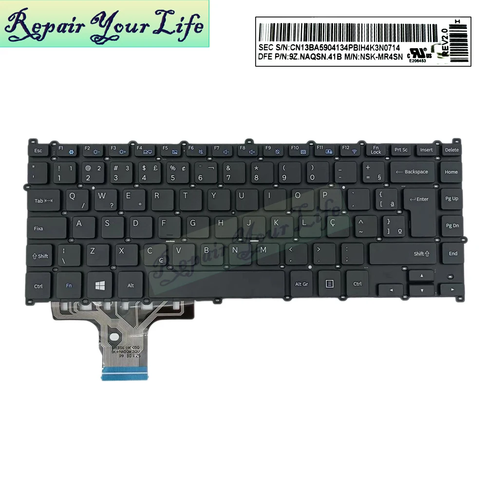 9z.naqsn.41b PT-BR Brazil Keyboard For Samsung Expert X22s Np300e4m 300E4M NP500R4K NP500R4L BRA/PO/Brazilian Notebook Keyboards
9z.naqsn.41b PT-BR Brazil Keyboard For Samsung Expert X22s Np300e4m 300E4M NP500R4K NP500R4L BRA/PO/Brazilian Notebook Keyboards