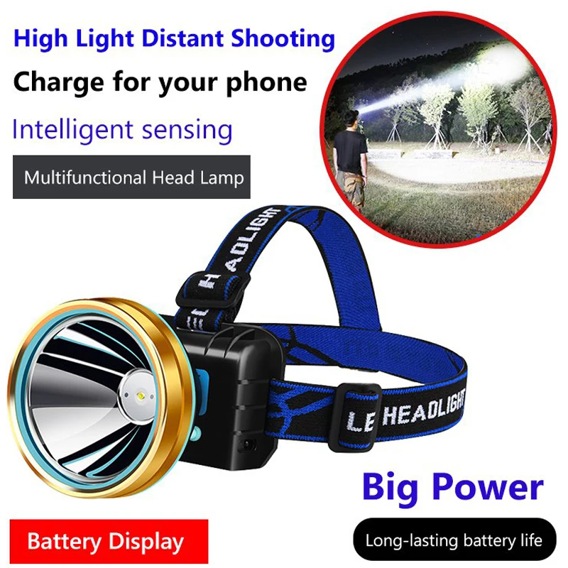 Outdoor LED Super Bright Headlamp Strong Light Head-Mounted Flashlight Household Long-Range Rechargeable Headlight
Outdoor LED Super Bright Headlamp Strong Light Head-Mounted Flashlight Household Long-Range Rechargeable Headlight