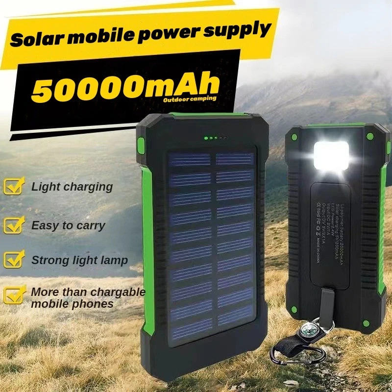 Top Solar Power Bank Waterproof 50000mAh Solar Charger 2 USB Ports External Charger Powerbank For Xiaomi iphone with LED Light
Top Solar Power Bank Waterproof 50000mAh Solar Charger 2 USB Ports External Charger Powerbank For Xiaomi iphone with LED Light