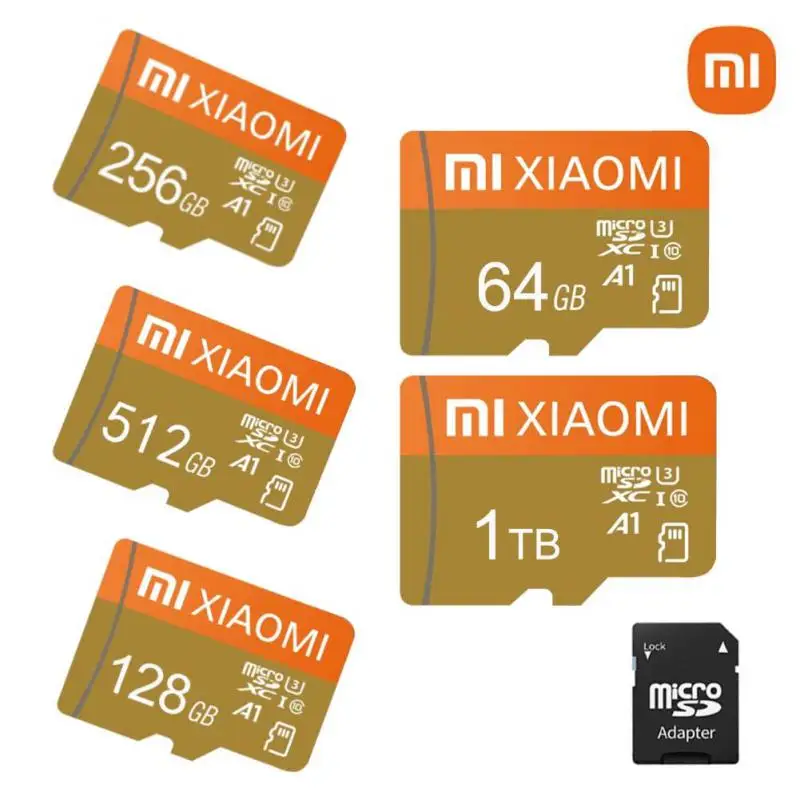XIAOMI Original Memory Card Class10 Micro TF SD Card 16GB 32GB 64GB 128GB 256GB 512GB 1TB For Smartphone Adapter Table PC Camera
XIAOMI Original Memory Card Class10 Micro TF SD Card 16GB 32GB 64GB 128GB 256GB 512GB 1TB For Smartphone Adapter Table PC Camera