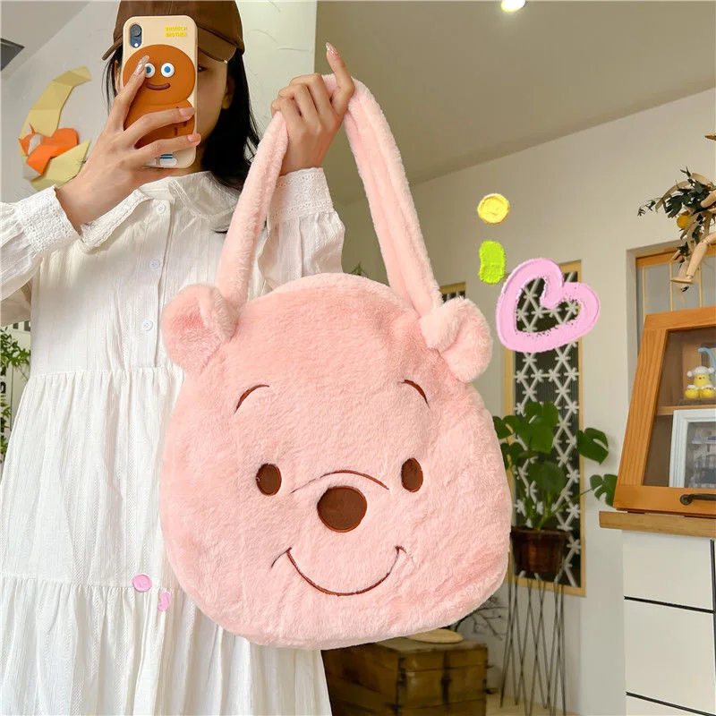 Pink Pooh Bear Plush Shoulder Bag Cartoon Plush Winnie Bear Sullivan Crossbody Bag Plush Handbag Girls Cute Large Capacity Bag 
Pink Pooh Bear Plush Shoulder Bag Cartoon Plush Winnie Bear Sullivan Crossbody Bag Plush Handbag Girls Cute Large Capacity Bag