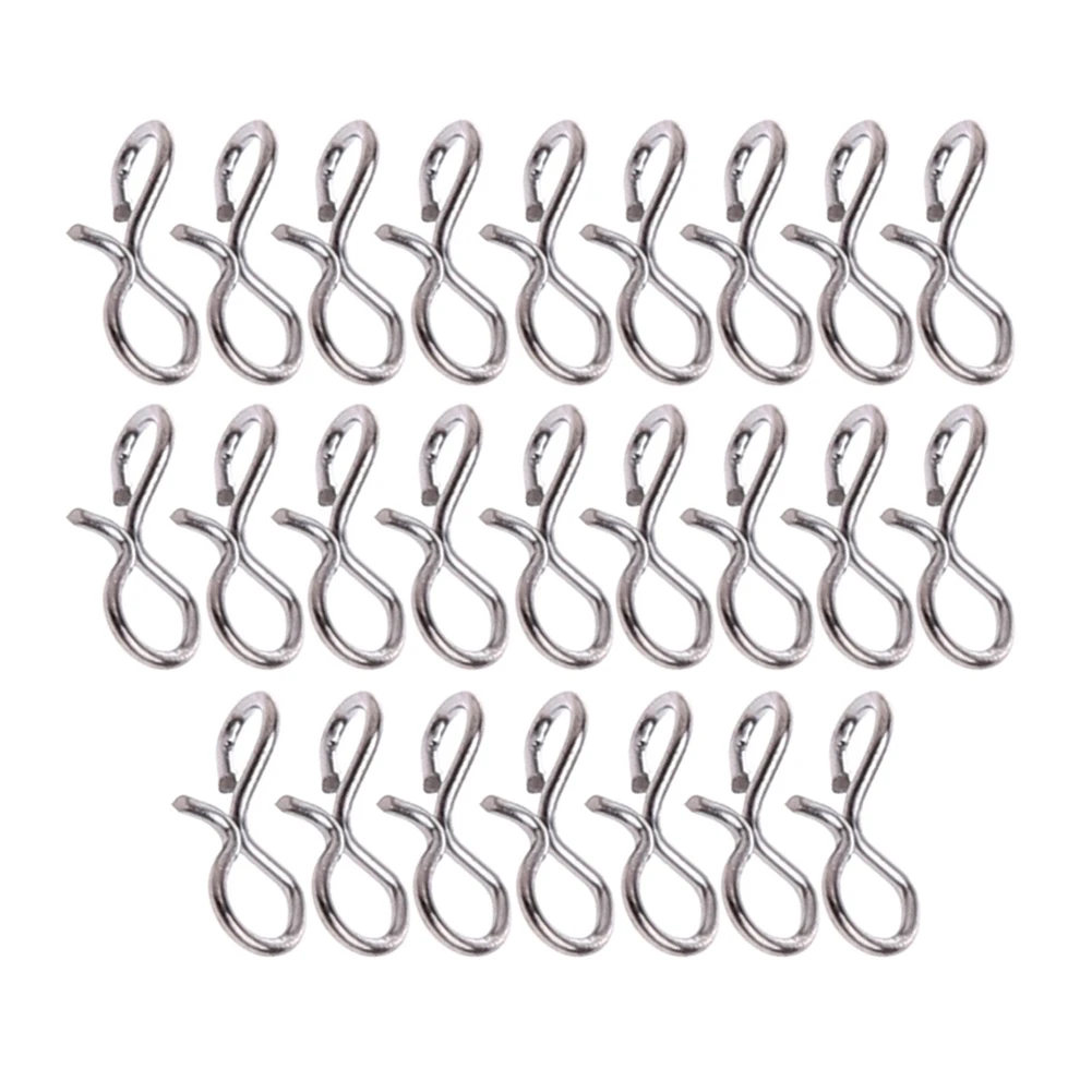 25pcs Fly Fishing Snap Quick Change For Flies Hook Lures Stainless Steel Lock Fishing Snaps Lures Link Fishing Tools
25pcs Fly Fishing Snap Quick Change For Flies Hook Lures Stainless Steel Lock Fishing Snaps Lures Link Fishing Tools