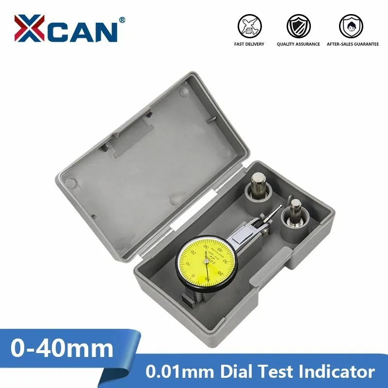 XCAN Dial Gauge Test IndicatorPrecision Metric with Dovetail Rails Mount 0-40mm 0.01mm Measuring Tools
XCAN Dial Gauge Test IndicatorPrecision Metric with Dovetail Rails Mount 0-40mm 0.01mm Measuring Tools