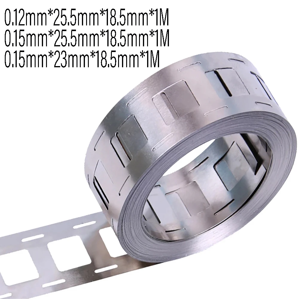 1M Nickel Plated Steel Belt Strip Connector 2P 0.15/0.2mm Spot Welder for 18650 Lithium Battery Pack Welding Machine Nickel Belt
1M Nickel Plated Steel Belt Strip Connector 2P 0.15/0.2mm Spot Welder for 18650 Lithium Battery Pack Welding Machine Nickel Belt