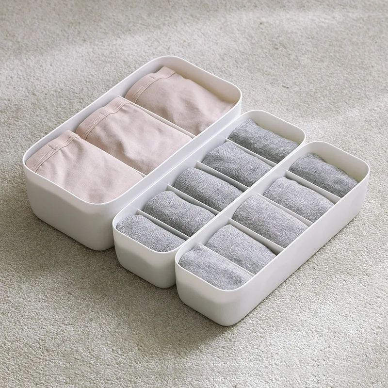 Compartmentalized Socks Storage Box Plastic Underwear Underwear Storage Desktop Drawer Organizer Box Can Be Stacked Bedroom
Compartmentalized Socks Storage Box Plastic Underwear Underwear Storage Desktop Drawer Organizer Box Can Be Stacked Bedroom