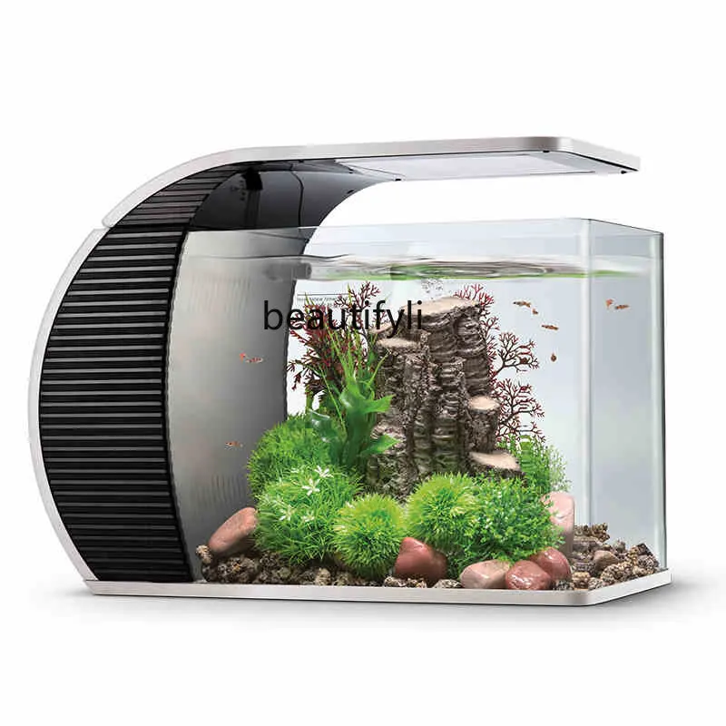 Fish Tank Living Room Small Desktop Mini Ecological Fish Globe Landscape Glass Double Filter Change Water Self-Circulation
Fish Tank Living Room Small Desktop Mini Ecological Fish Globe Landscape Glass Double Filter Change Water Self-Circulation