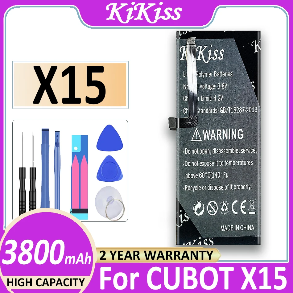 X 15 3800mAh for CUBOT X15 Battery New Replacement Backup Battery Bateria + Free Tools
X 15 3800mAh for CUBOT X15 Battery New Replacement Backup Battery Bateria + Free Tools
