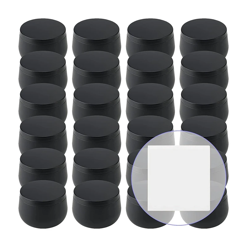 24 Pack 8 Oz Black Candle Tins, Metal Bulk Candle Containers Candle Jars With Lids And 32 Stickers For Candle Making
24 Pack 8 Oz Black Candle Tins, Metal Bulk Candle Containers Candle Jars With Lids And 32 Stickers For Candle Making