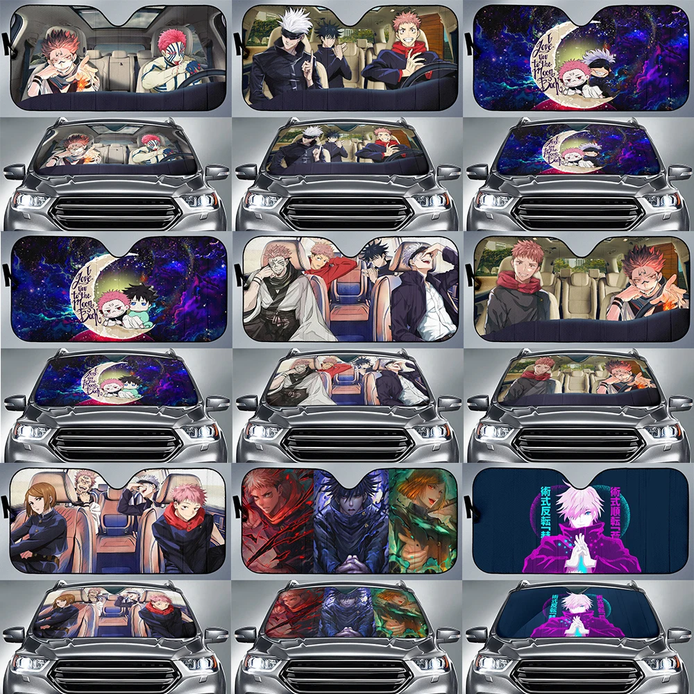 Jujutsu Kaisen Yuji Nobara Satoru and Sukuna Akaza and Sukuna Driving Car Auto Sunshades Anime Car Sunshade
Jujutsu Kaisen Yuji Nobara Satoru and Sukuna Akaza and Sukuna Driving Car Auto Sunshades Anime Car Sunshade