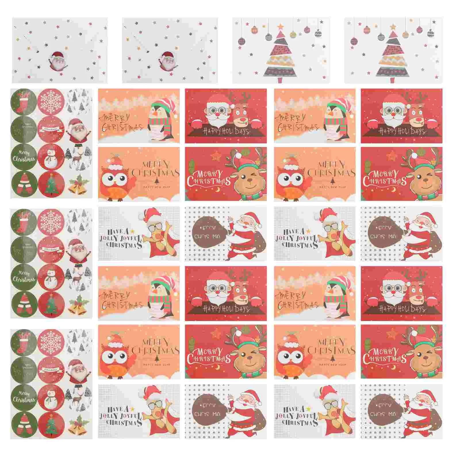 24 Sets Christmas Greeting Cards Festive Creative Cartoon Blessing Cards Xmas Supplies for Home
24 Sets Christmas Greeting Cards Festive Creative Cartoon Blessing Cards Xmas Supplies for Home