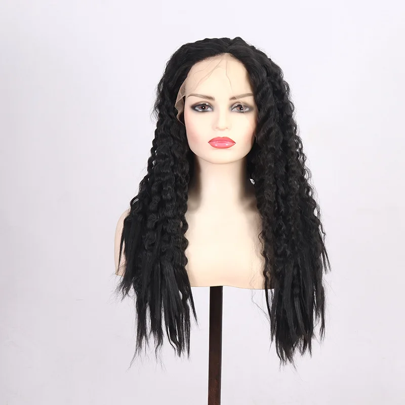 Three-ply braided man-made wig with lace front and Crochet hair cover sold in Africa 
Three-ply braided man-made wig with lace front and Crochet hair cover sold in Africa
