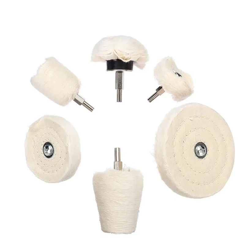 6Pcs Polishing Buffing Pad Mop Wheel Drill Kit Polishing Wheel Cloth Cotton Polishing Mops Pad For Rotary Metal Jewelry
6Pcs Polishing Buffing Pad Mop Wheel Drill Kit Polishing Wheel Cloth Cotton Polishing Mops Pad For Rotary Metal Jewelry