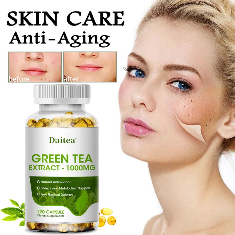 Green Tea Standardized Extract Capsules Health Supplement -Supports Heart & Antioxidant Health 1000mg 120 Capsules
Green Tea Standardized Extract Capsules Health Supplement -Supports Heart & Antioxidant Health 1000mg 120 Capsules