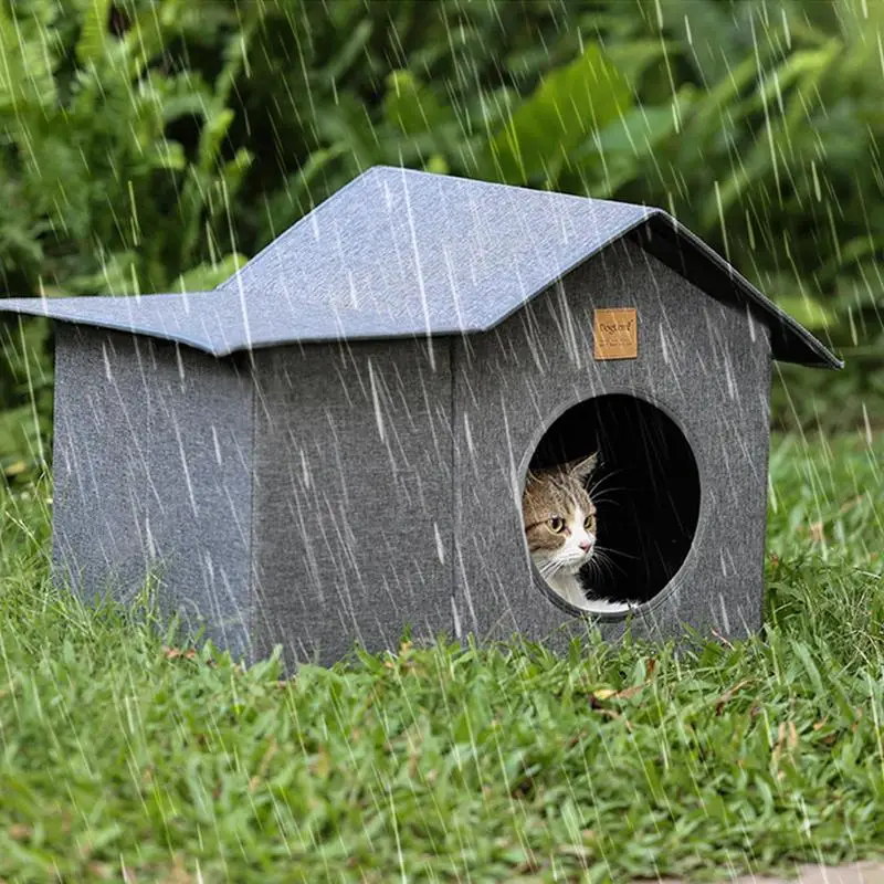 

Waterproof Cat House Collapsible Cats Dogs Sleeping Cave Shelter Keep Warm Indoor Outdoor Garden Pet Cat Supplies