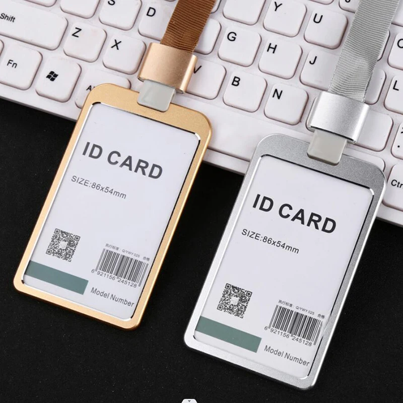 Aluminum Alloy Card Holder Metal Lanyard Work Name ID Card Badge Holder Business Card Holder for Men Women Office Supplies
Aluminum Alloy Card Holder Metal Lanyard Work Name ID Card Badge Holder Business Card Holder for Men Women Office Supplies