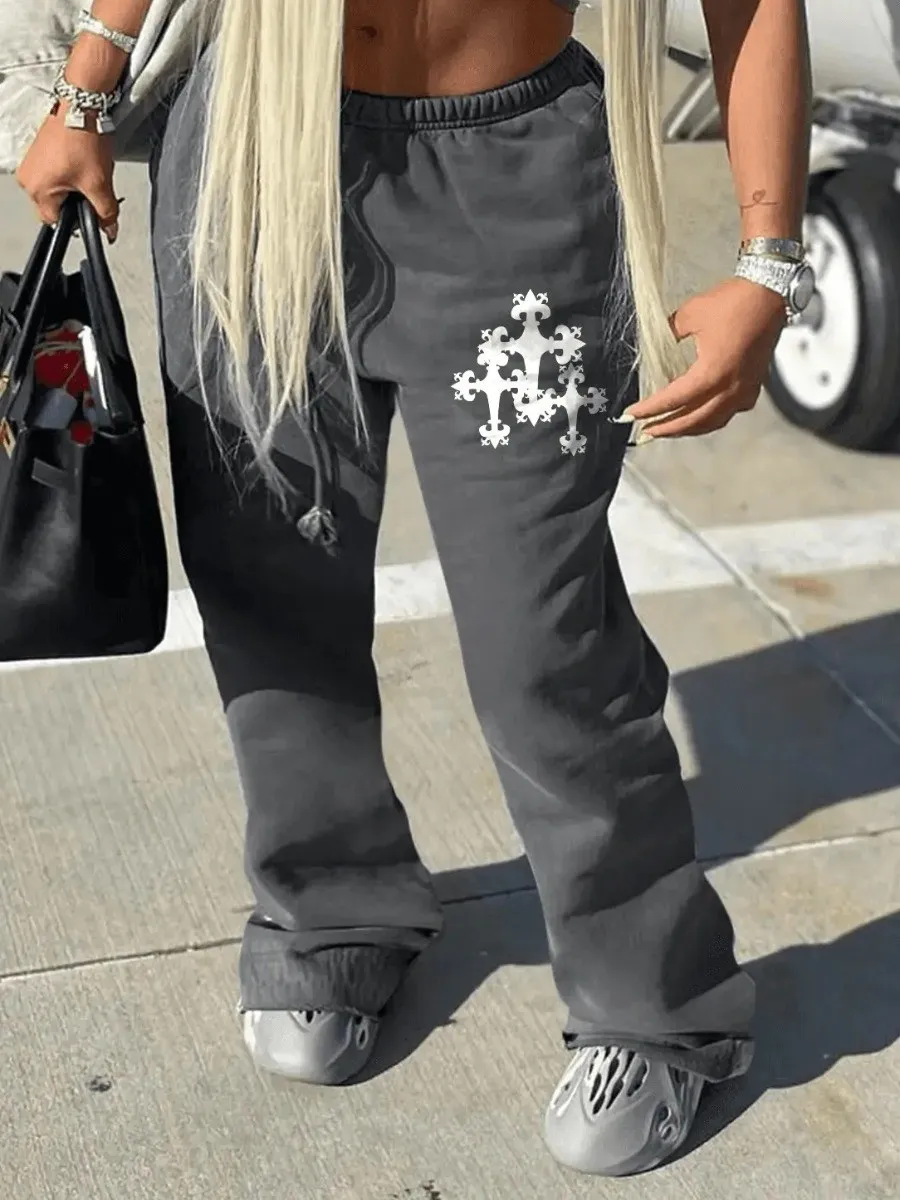 LW Low-Waist Pocket Lace-up Letter Straight Sweatpants Letter Print Drawstring pants women's Casual pants trousers
LW Low-Waist Pocket Lace-up Letter Straight Sweatpants Letter Print Drawstring pants women's Casual pants trousers