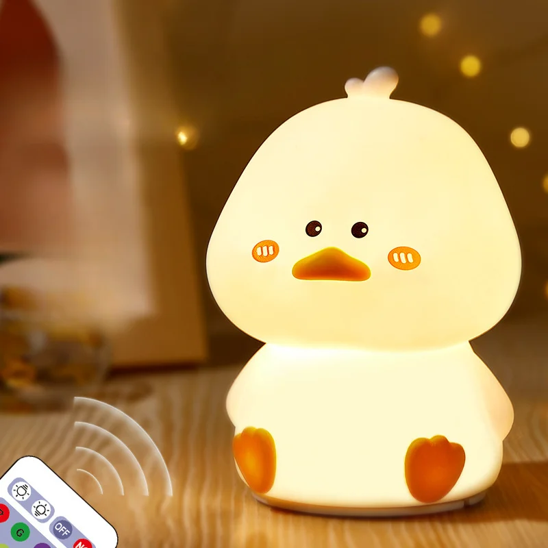 Duck Night Light Cartoon Duck Lamp Rechargeable Bedside Sleeping Lamp Silicone Pat Lamp Cute Children Nightlights Birthday Gift
Duck Night Light Cartoon Duck Lamp Rechargeable Bedside Sleeping Lamp Silicone Pat Lamp Cute Children Nightlights Birthday Gift