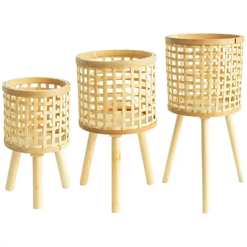 Plant Holder Rattan Bamboo Plant Holder Display Rack 3pcs House Plants Flower Holder Basket Planter Home Corner Balcony Bracket
Plant Holder Rattan Bamboo Plant Holder Display Rack 3pcs House Plants Flower Holder Basket Planter Home Corner Balcony Bracket