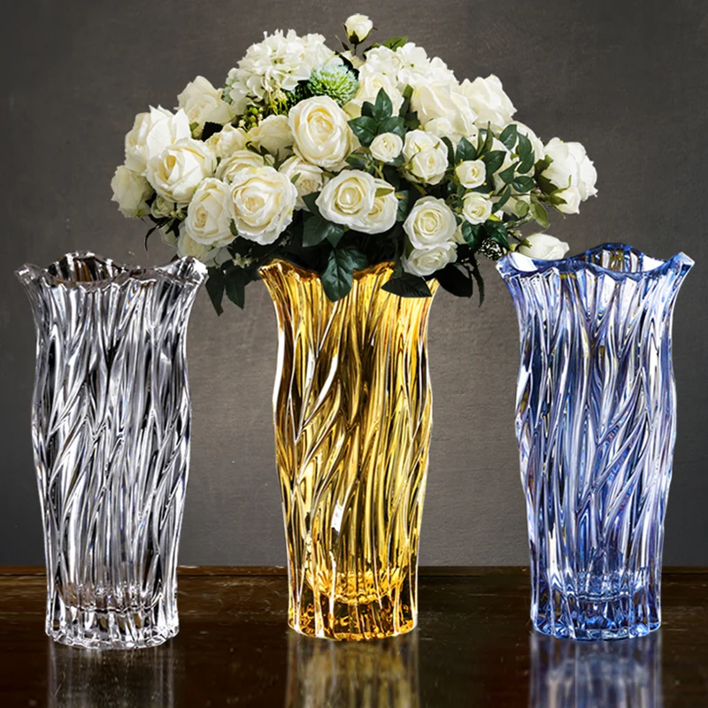 Plant Modern Flower Vase Crystal Gold Nordic Style Luxury Vase Transparent Ikebana Aesthetic Decoration Salon Decoration Home
Plant Modern Flower Vase Crystal Gold Nordic Style Luxury Vase Transparent Ikebana Aesthetic Decoration Salon Decoration Home