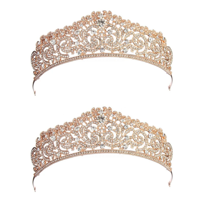 2X Wedding Bridal Gold Plated Crystal Rhinestone Pageant Tiara Crown Party Headband
2X Wedding Bridal Gold Plated Crystal Rhinestone Pageant Tiara Crown Party Headband