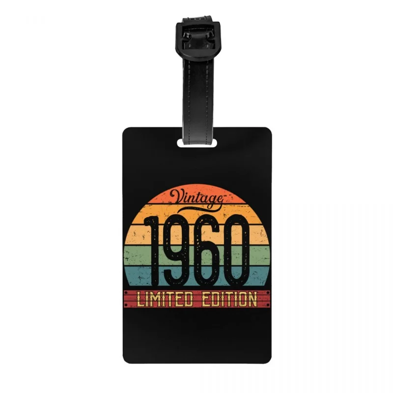 Vintage 1960 Limited Edition Luggage Tag With Name Card 60th Birthday 60 Years Old Cover ID Label for Travel Bag Suitcase
Vintage 1960 Limited Edition Luggage Tag With Name Card 60th Birthday 60 Years Old Cover ID Label for Travel Bag Suitcase