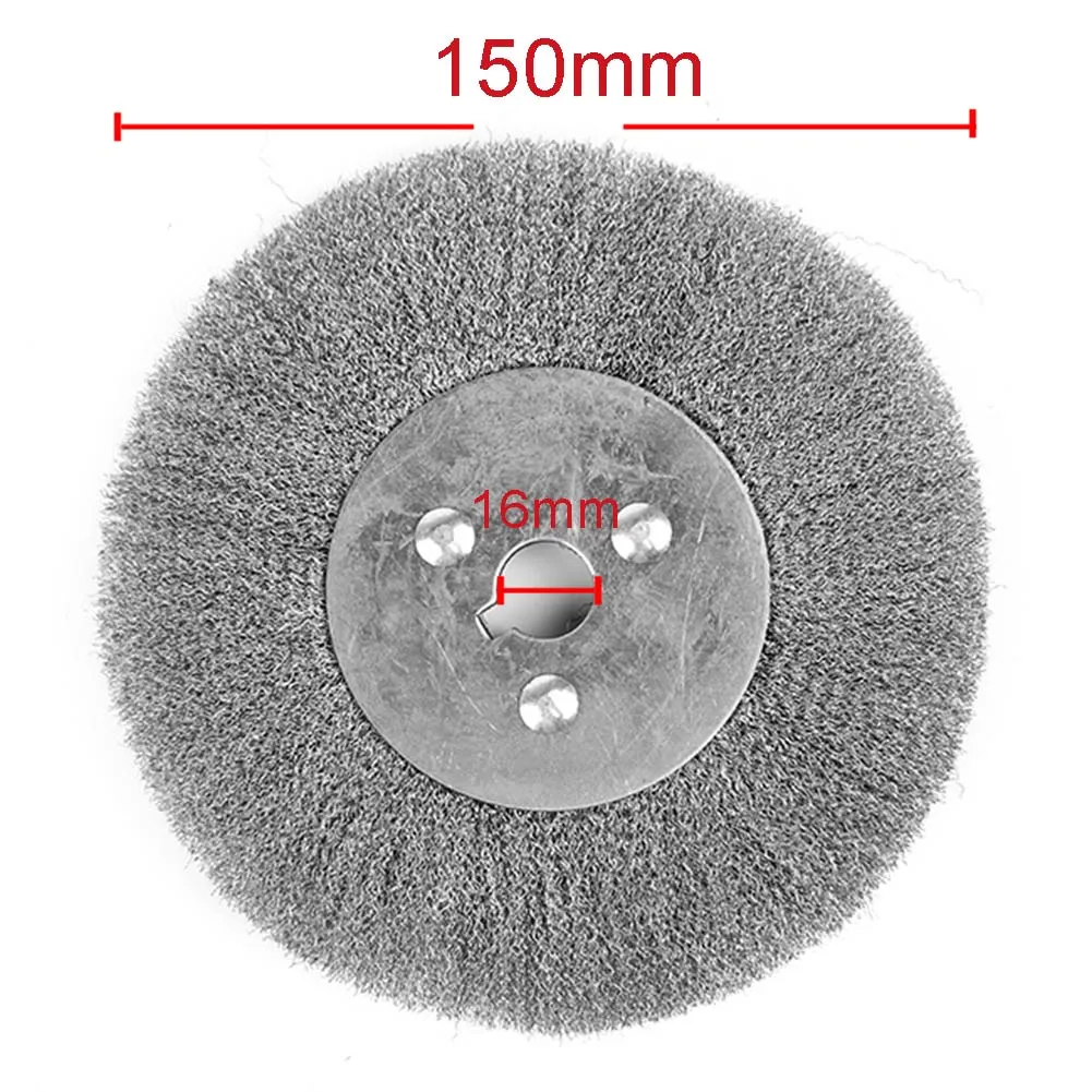 150mm Stainless Steel Wire Wheel Brush Bench Grinder Polishing Wire Bevel Brush Abrasive Rotary Tool Polishing Deburring Tool
150mm Stainless Steel Wire Wheel Brush Bench Grinder Polishing Wire Bevel Brush Abrasive Rotary Tool Polishing Deburring Tool