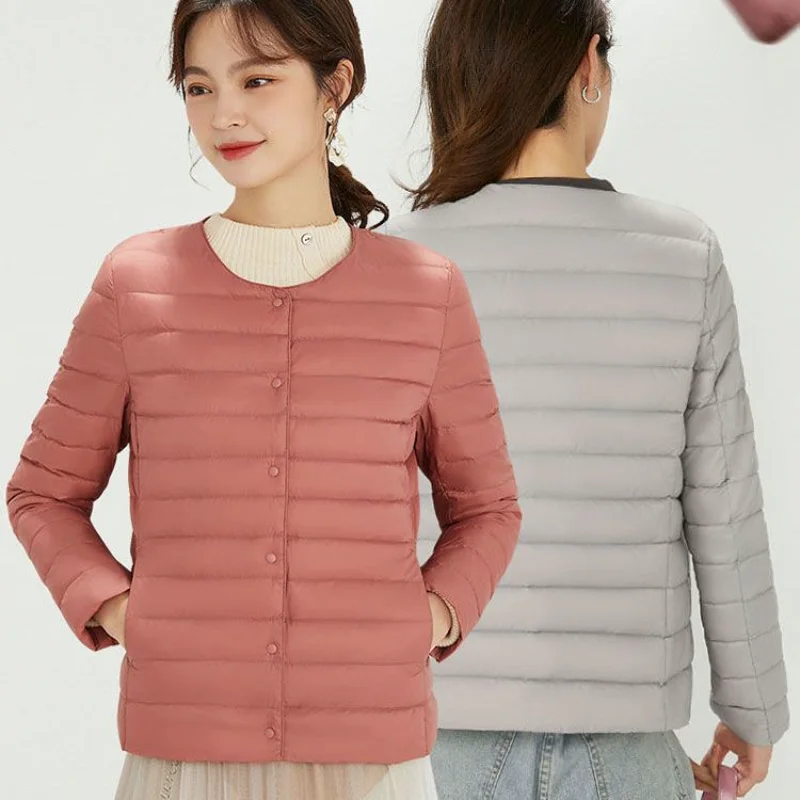 90% Ultra-light Thin Down Jacket Women 2023 Autumn Winter Slim Short Warm White Duck Down Coat Women Outerwear Veste Femme P17 
90% Ultra-light Thin Down Jacket Women 2023 Autumn Winter Slim Short Warm White Duck Down Coat Women Outerwear Veste Femme P17