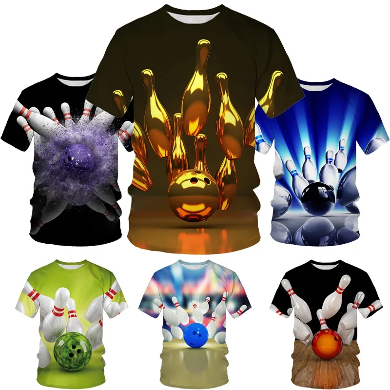 Popular Fashion Sport Bowling 3D Printing Casual Round Neck Men's Hip-hop Fun Short Sleeve T-shirt
Popular Fashion Sport Bowling 3D Printing Casual Round Neck Men's Hip-hop Fun Short Sleeve T-shirt