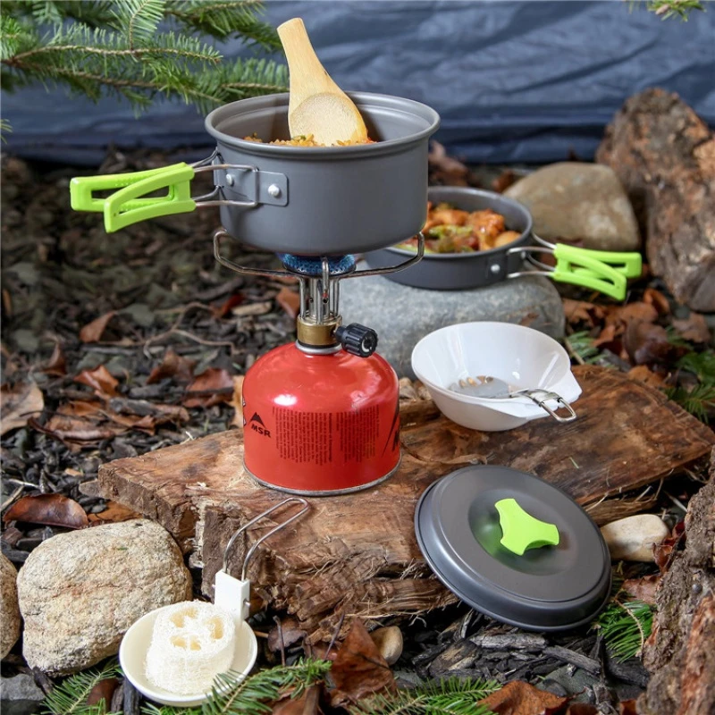 1-2 People Portable Cookware Camping Pot Kettle Outdoor Portable Camping Cooking Set Picnic Hiking Travel Pan Bowl
1-2 People Portable Cookware Camping Pot Kettle Outdoor Portable Camping Cooking Set Picnic Hiking Travel Pan Bowl
