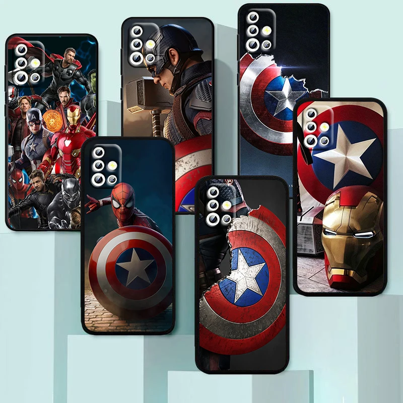 Captain America Marvel For Samsung Galaxy A04 A04E A42 A12 A02S A91 A81 A71 A51 A41 A31 A21 A01 Silicone Black Phone Case Fundas
Captain America Marvel For Samsung Galaxy A04 A04E A42 A12 A02S A91 A81 A71 A51 A41 A31 A21 A01 Silicone Black Phone Case Fundas