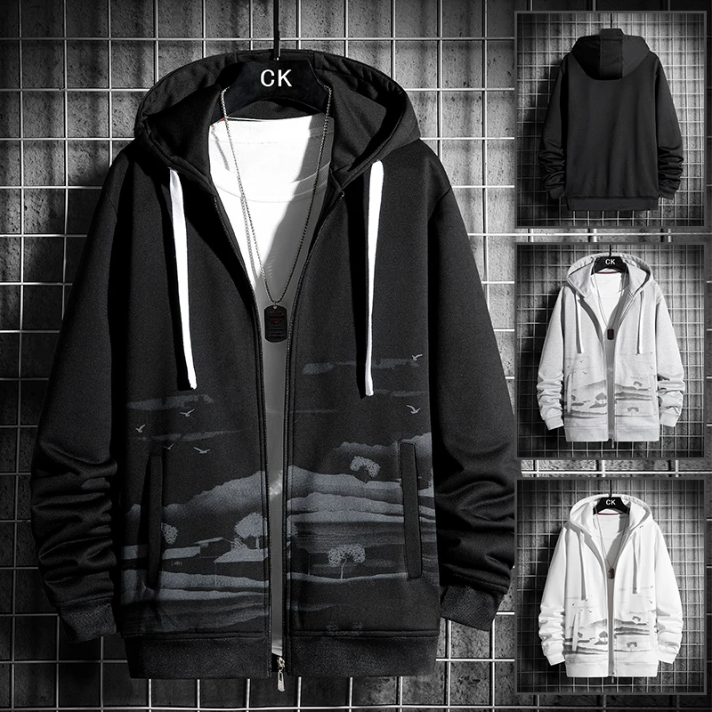 New 2022 Spring Autumn Black Jackets Men'S Classic Print Casual Fashion Jacket Plus OverSize Loose Tops
New 2022 Spring Autumn Black Jackets Men'S Classic Print Casual Fashion Jacket Plus OverSize Loose Tops