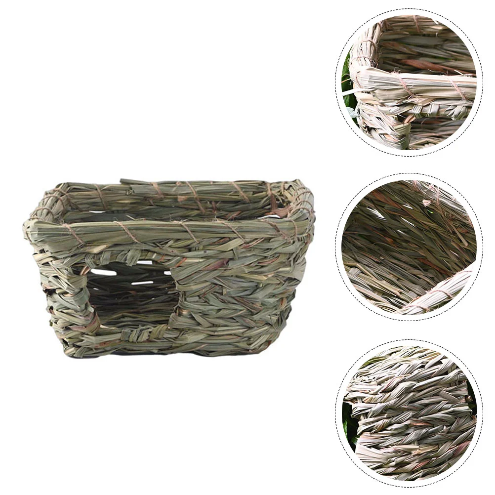 Woven Hut Pet House Hay Rabbit Straw Grass Hand Small Resting Sleeping Hutch Animal Hideaway Cage Seagrassplayhouse Comfortable
Woven Hut Pet House Hay Rabbit Straw Grass Hand Small Resting Sleeping Hutch Animal Hideaway Cage Seagrassplayhouse Comfortable