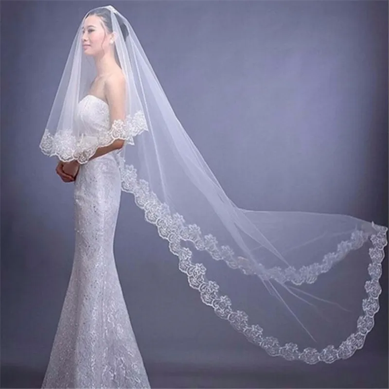 Long Lace Wedding Veil Long White Exquisite Cathedral Bridal Veil With Comb Wedding Accessories High Quality Bridal Headpieces
Long Lace Wedding Veil Long White Exquisite Cathedral Bridal Veil With Comb Wedding Accessories High Quality Bridal Headpieces