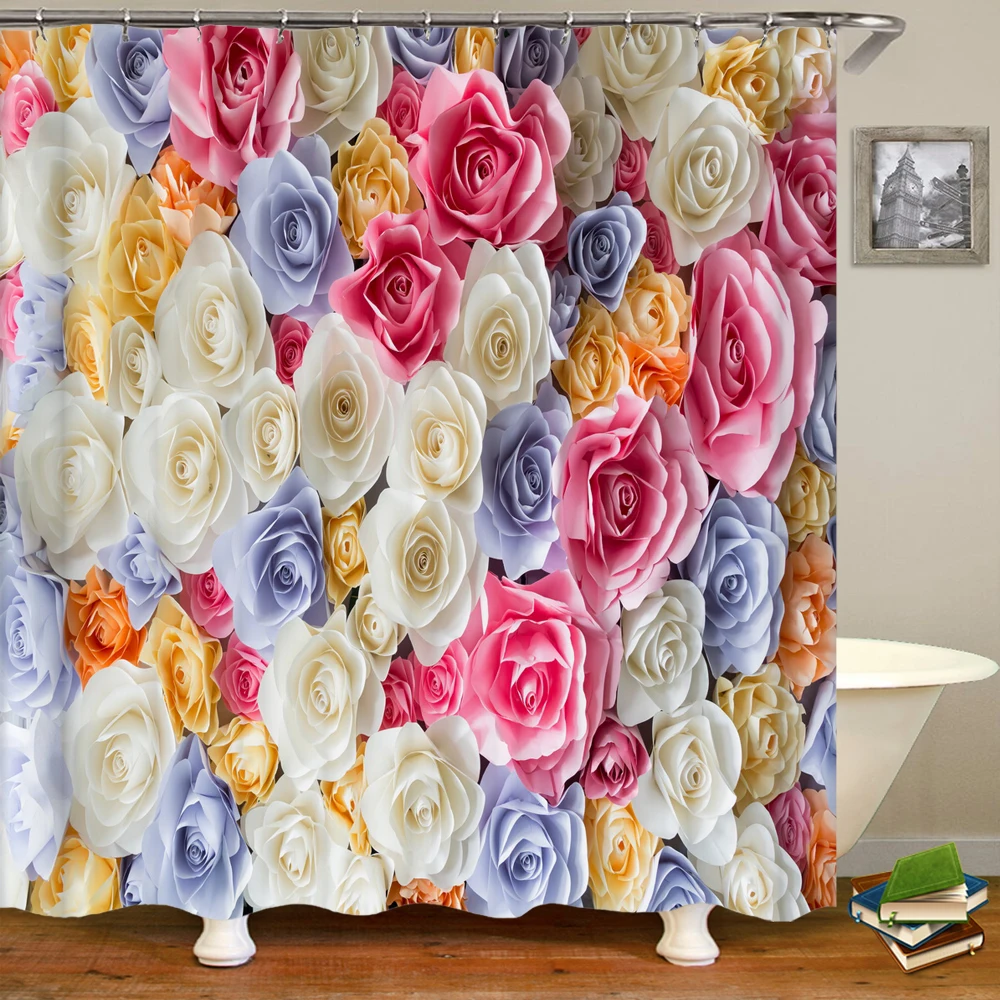 Занавеска для ванной из полиэстера с 3d-изображением красивых цветов, водонепроницаемая шторка с крючками для украшения дома, экран для ванн...
Занавеска для ванной из полиэстера с 3d-изображением красивых цветов, водонепроницаемая шторка с крючками для украшения дома, экран для ванн...