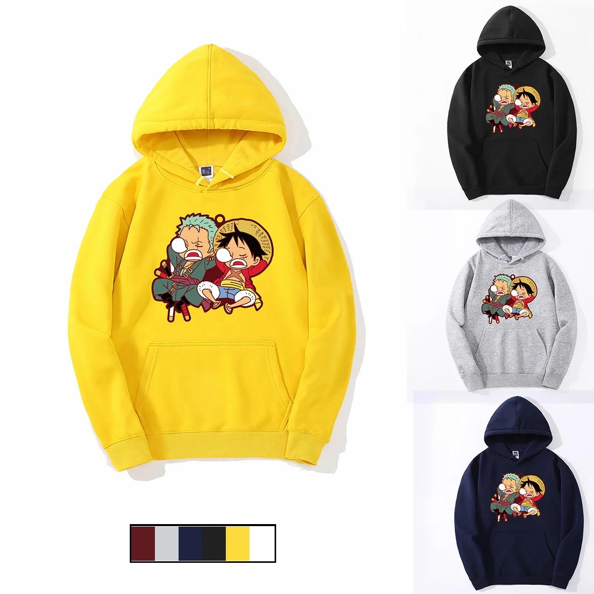 Hot Anime ONE-PIECE Monkey D. Luffy Roronoa Zoro Doze Off Pattern Print Long Sleeve Casual Loose Hoodies Fashion Outdoor Tops
Hot Anime ONE-PIECE Monkey D. Luffy Roronoa Zoro Doze Off Pattern Print Long Sleeve Casual Loose Hoodies Fashion Outdoor Tops