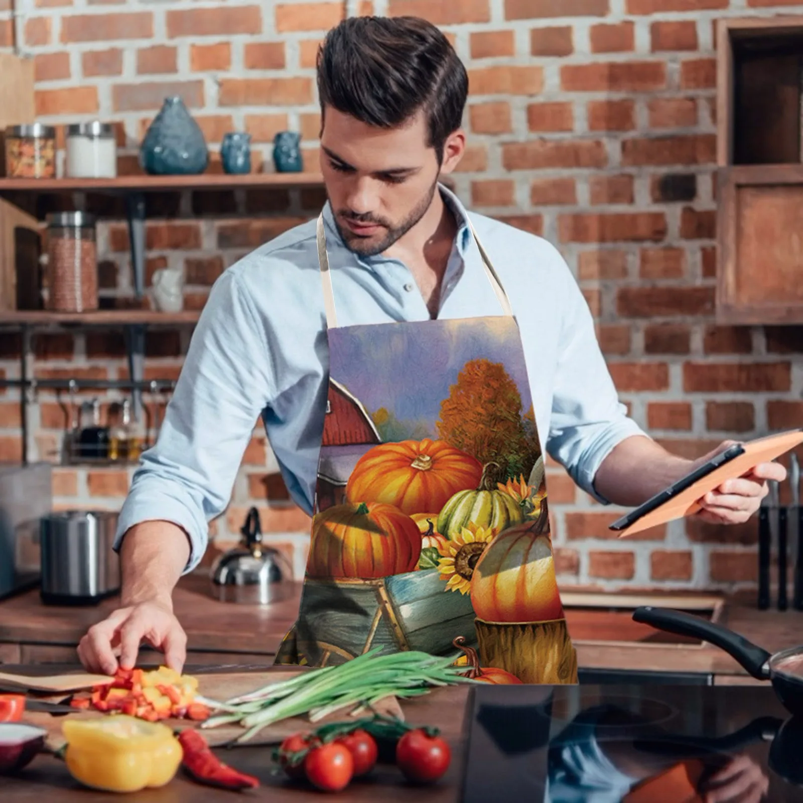 Iron Receipt Holder Creative Housework Linen Apron Thanksgiving Day Oil Pumpkin Apron Kitchen Sunflower Apron Waist Apron Men
Iron Receipt Holder Creative Housework Linen Apron Thanksgiving Day Oil Pumpkin Apron Kitchen Sunflower Apron Waist Apron Men