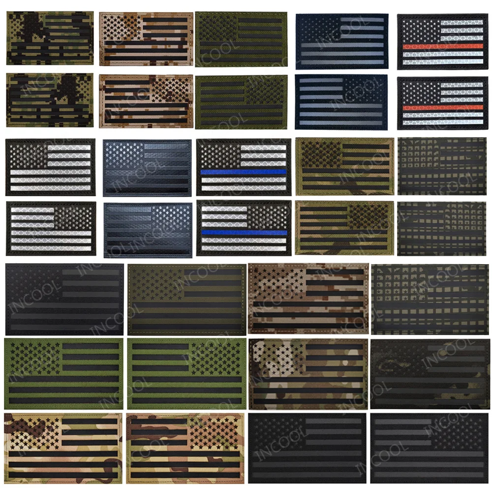 Infrared IR Reflective US America Flag Patches Biker Fastener Badges Blue Line Emblem Large Appliqued Sticker Strip For Clothing
Infrared IR Reflective US America Flag Patches Biker Fastener Badges Blue Line Emblem Large Appliqued Sticker Strip For Clothing
