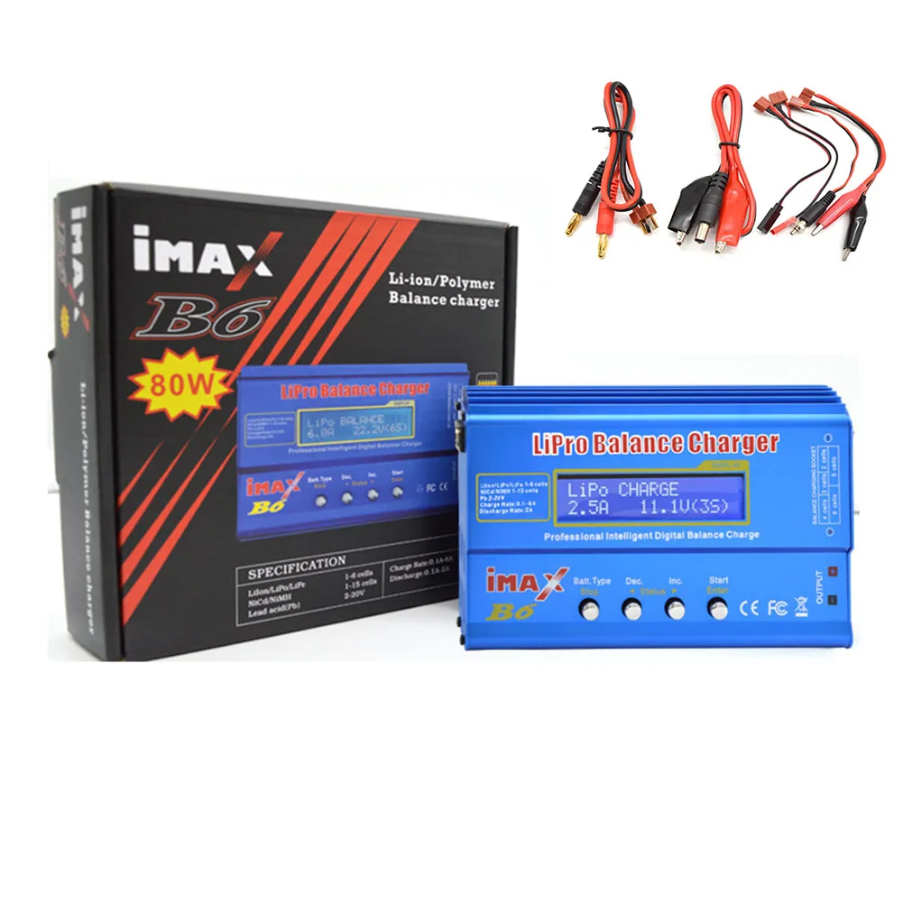 IMAX B6 80W 6A Battery Charger Lipo NiMh Li-ion Ni-Cd Digital RC Battery Balance Charger Lipo Charger Discharger For RC Aircraft
IMAX B6 80W 6A Battery Charger Lipo NiMh Li-ion Ni-Cd Digital RC Battery Balance Charger Lipo Charger Discharger For RC Aircraft