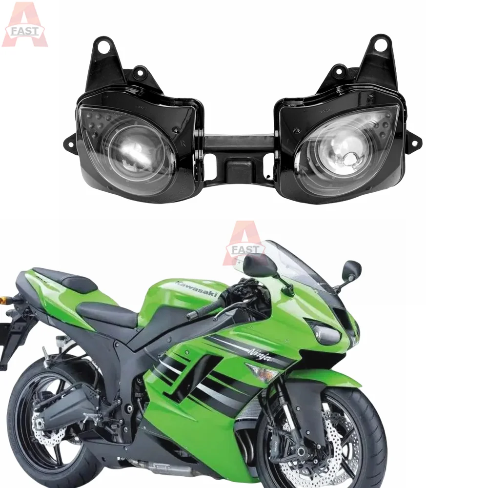 Motorcycle Headlight Assembly For Kawasaki Ninja ZX6R ZX-6R ZX636 2007 2008 Head Lamp Lighting ZX 6R 07 Motorcycle Accessories
Motorcycle Headlight Assembly For Kawasaki Ninja ZX6R ZX-6R ZX636 2007 2008 Head Lamp Lighting ZX 6R 07 Motorcycle Accessories