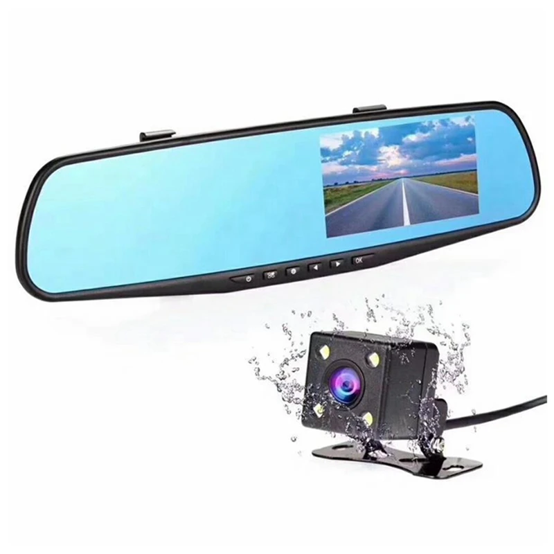4.3Inch Car Dash Cam Driving Recorder HD 1080P Cycle Mirror Dvr Dash Cam Dual Lens Video Recorder Car DVR Dash Camera
4.3Inch Car Dash Cam Driving Recorder HD 1080P Cycle Mirror Dvr Dash Cam Dual Lens Video Recorder Car DVR Dash Camera