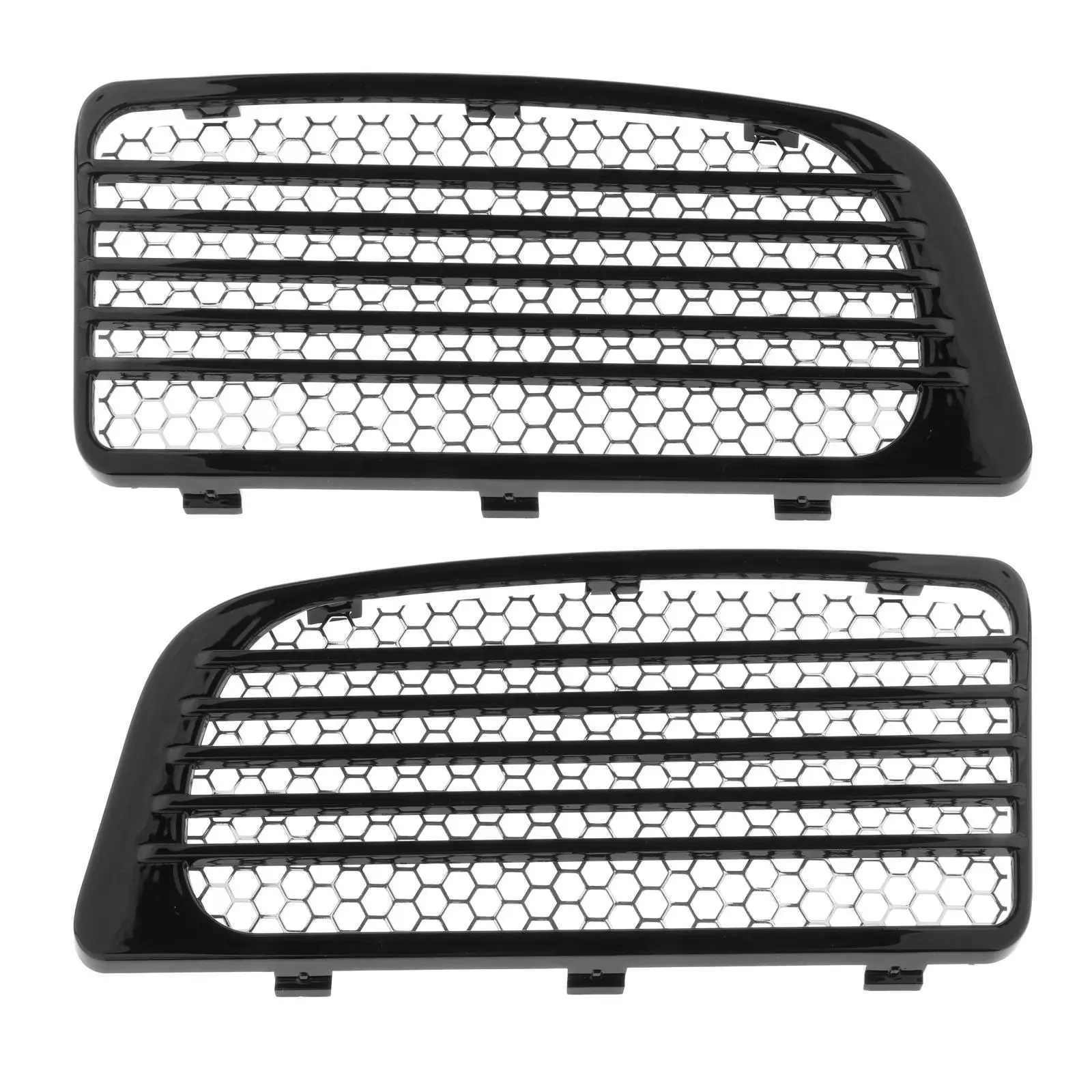 

2x Motorcycle Grills w/ Metal Mesh Fit for Touring Cooled 14+ Easy to Install