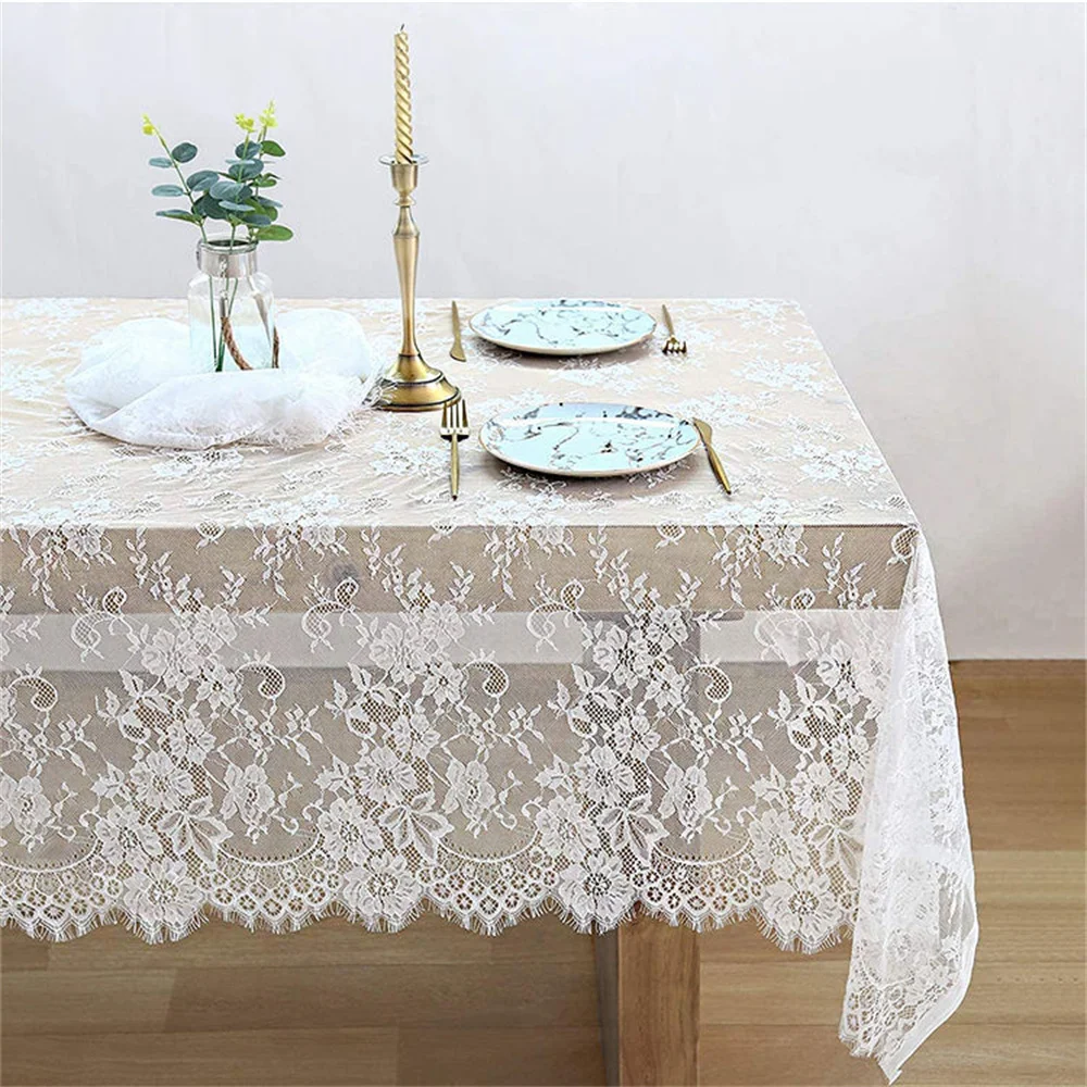 New 150*300cm White Table Cloth Lace Decorative Hotel Wedding Party Dining Decorative Fabric Home Decor Lace Tablecloth
New 150*300cm White Table Cloth Lace Decorative Hotel Wedding Party Dining Decorative Fabric Home Decor Lace Tablecloth