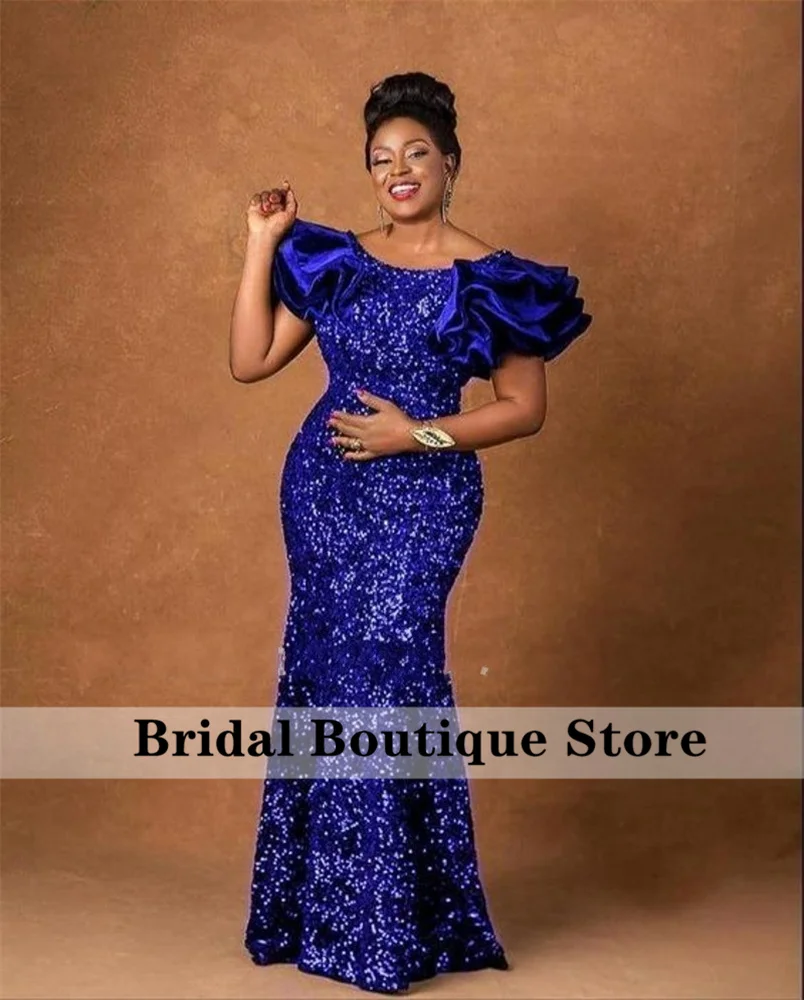 Aso Ebi Style Mermaid Evening Dress Cap Sleeve Ruffles Full Sequins Women Wedding Guest Party Gowns Robe Soiree Femme Longue
Aso Ebi Style Mermaid Evening Dress Cap Sleeve Ruffles Full Sequins Women Wedding Guest Party Gowns Robe Soiree Femme Longue