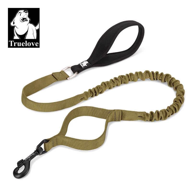 

Truelove Bungee Pet Dog Leash Nylon Retractable Extendable Running Dual Pet Leash Springs Soft Padded Leads Dog Leashes Training