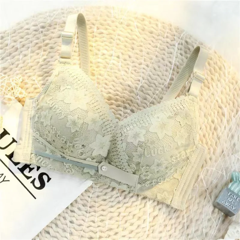 Summer No Underwire Gathering Women's Underwear Thin Breathable Hole Cup French Lace Printed Bra
Summer No Underwire Gathering Women's Underwear Thin Breathable Hole Cup French Lace Printed Bra
